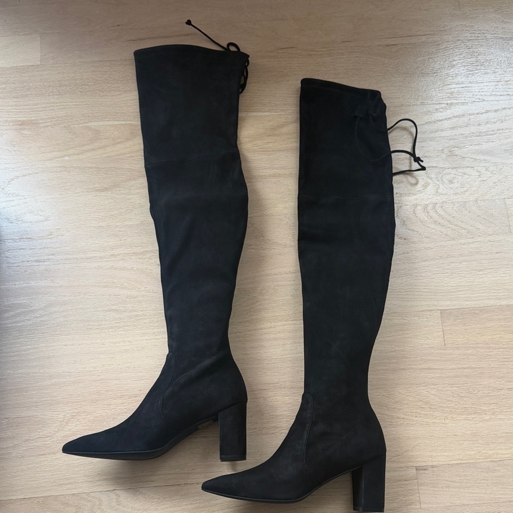 Stuart Weitzman Black Over-the-Knee Boots
